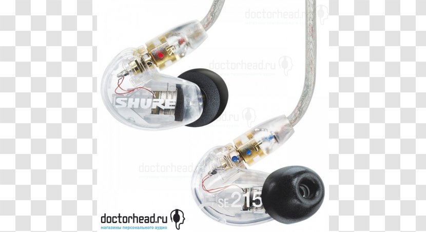 Microphone In-ear Monitor Shure SE215 Studio - Inear Transparent PNG