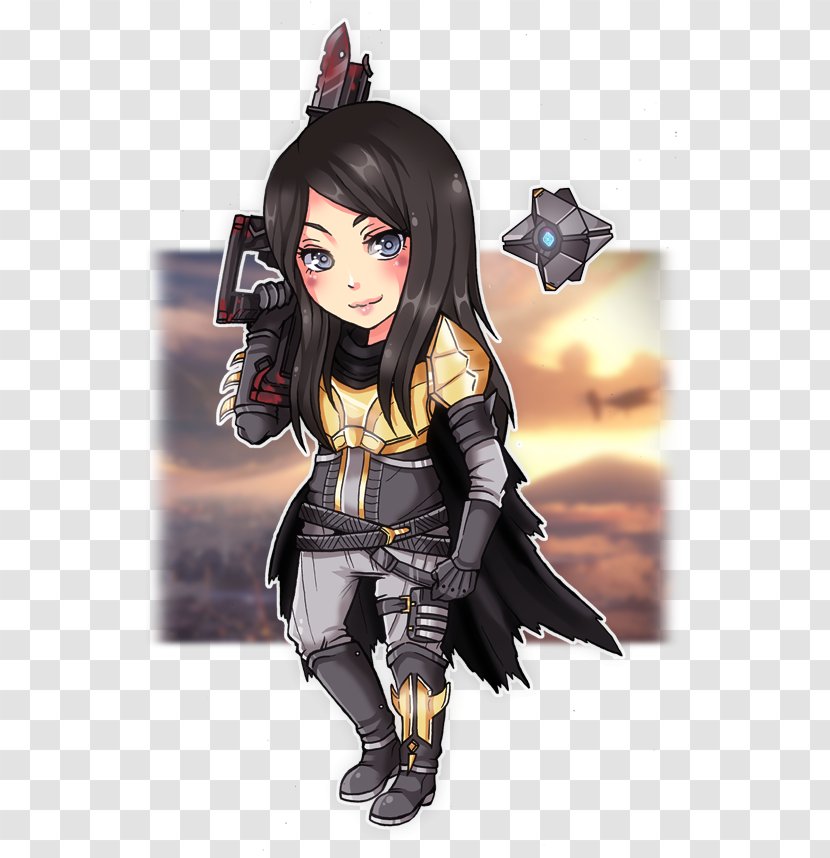 Artist Destiny Black Hair Work Of Art - Flower - Ghost Transparent PNG