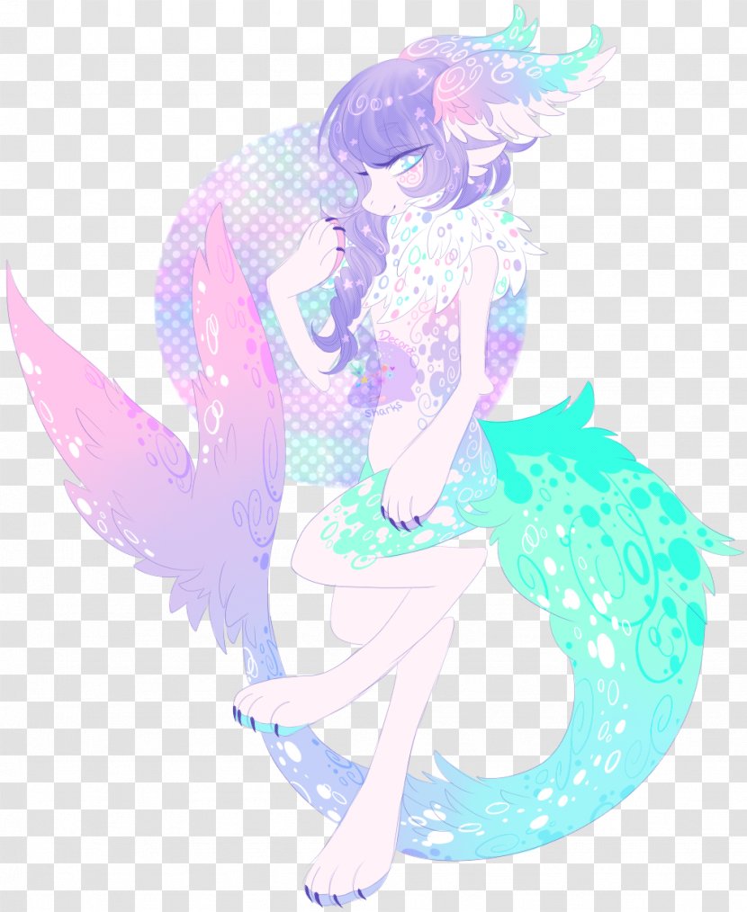 Mermaid Costume Design Cartoon Legendary Creature - Supernatural - Common Lilac Transparent PNG