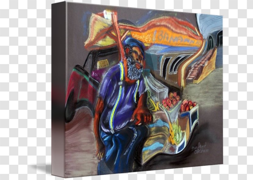 Painting Modern Art Figurine Architecture - Street Vendors Transparent PNG