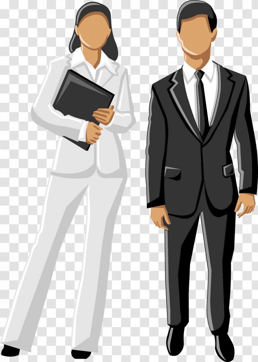 Vector Business People Talking - Tuxedo - Male Transparent PNG