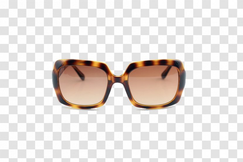 Sunglasses Brown Goggles - Square Leopard Transparent PNG