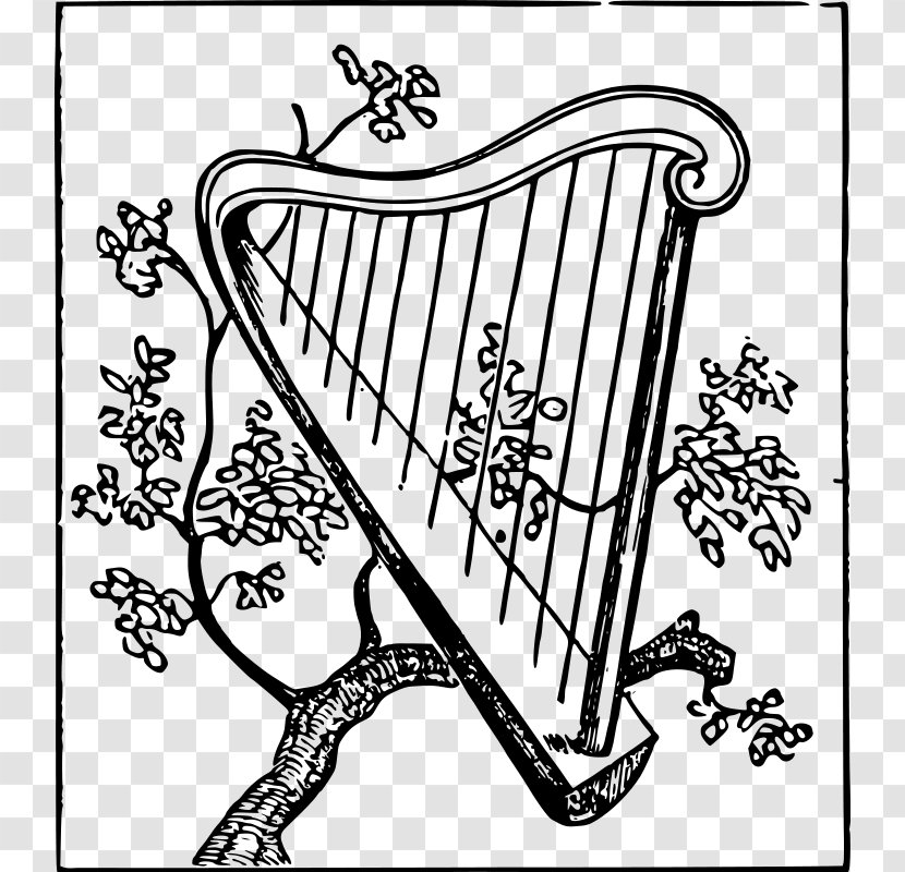 Celtic Harp Musical Instrument Clip Art - Cartoon - Vending Machine Graphics Transparent PNG