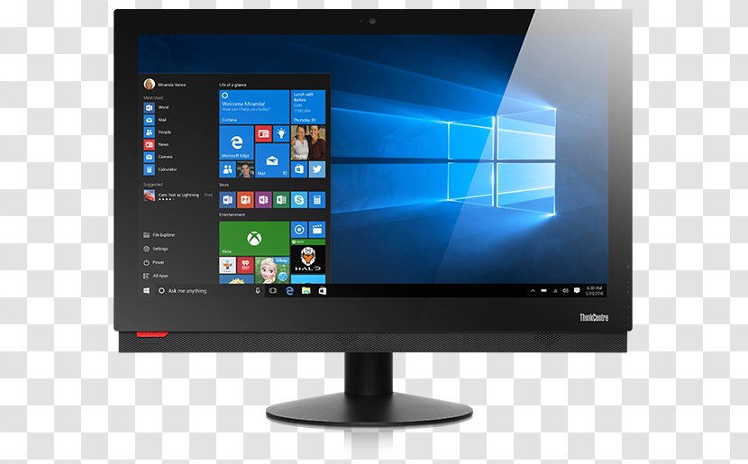 Lenovo ThinkCentre M910z All-in-One 10NS000DUK 10NR Desktop Computers - Thinkcentre M Series Transparent PNG