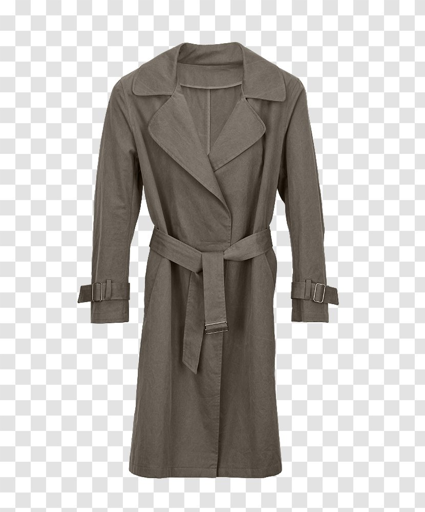 Trench Coat Overcoat - Sleeve Transparent PNG