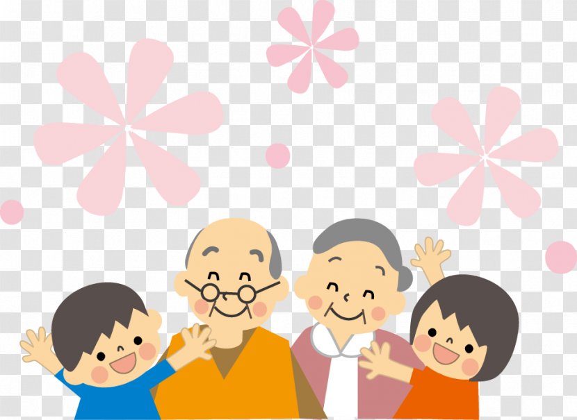 National Grandparents Day Respect For The Aged Grandchild - Flower - Thick Elderly Transparent PNG