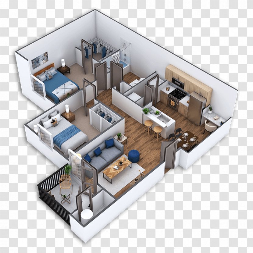 Bothell Griffis North Creek Floor Plan Apartment House - Compactor - Residential Community Transparent PNG