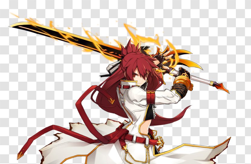 Elsword Elesis Grand Chase Character Drawing - Silhouette - All Characters Transparent PNG