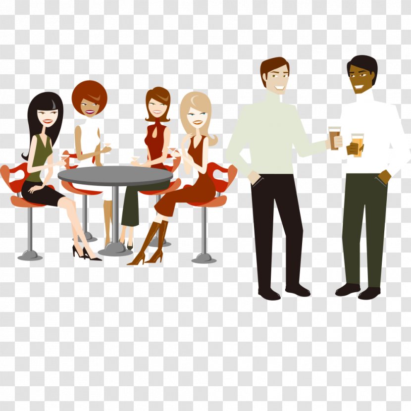 Coffee Cafe Tea Caffeinated Drink - Party - Two Friends Transparent PNG