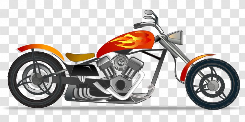 Vector Graphics Motorcycle Chopper Clip Art - Harleydavidson Transparent PNG