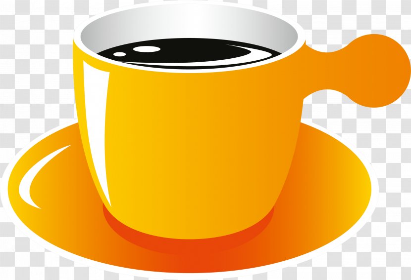 Coffee Tea Milk Euclidean Vector - Tableware - Element Transparent PNG