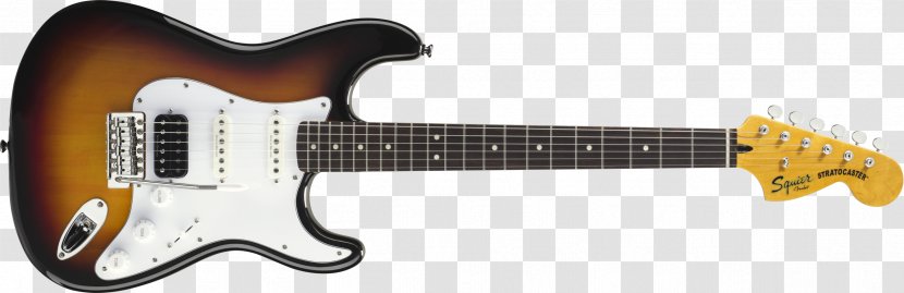 Fender Stratocaster Squier Deluxe Hot Rails The STRAT Musical Instruments Corporation - Guitar Accessory - Electric Transparent PNG
