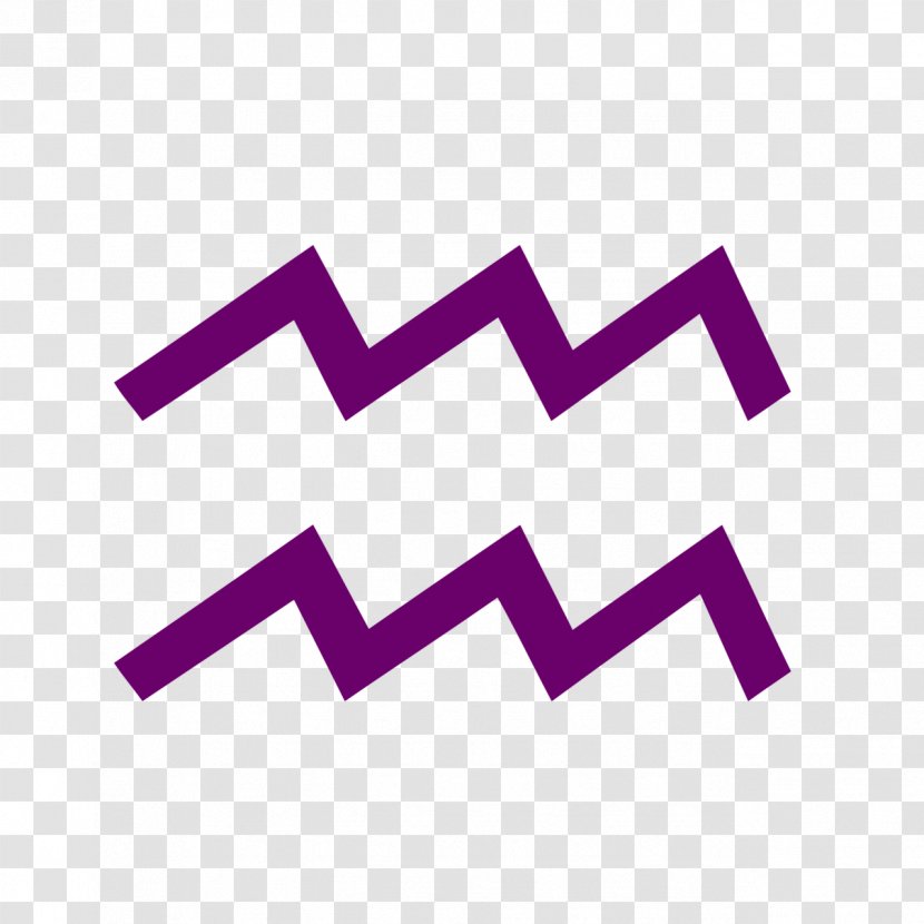 Aquarius Astrological Sign Pisces Zodiac Symbol - Purple Transparent PNG