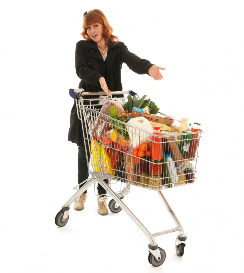 Shopping Cart Grocery Store Dairy - Sales Transparent PNG