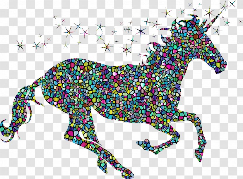 The Black Unicorn Horse Clip Art - Winged - Background Transparent PNG