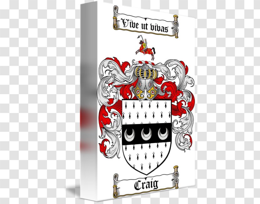 Coat Of Arms Crest Family Clan Craig Surname - Spain Transparent PNG
