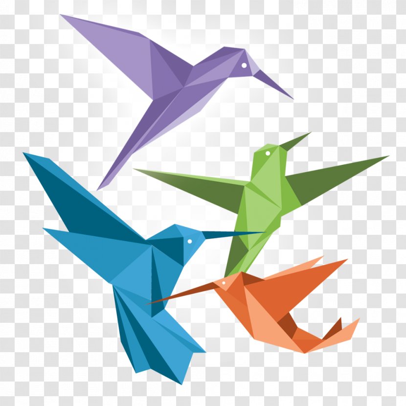 Origami Paper Art Communication - Strategy - Bird Transparent PNG