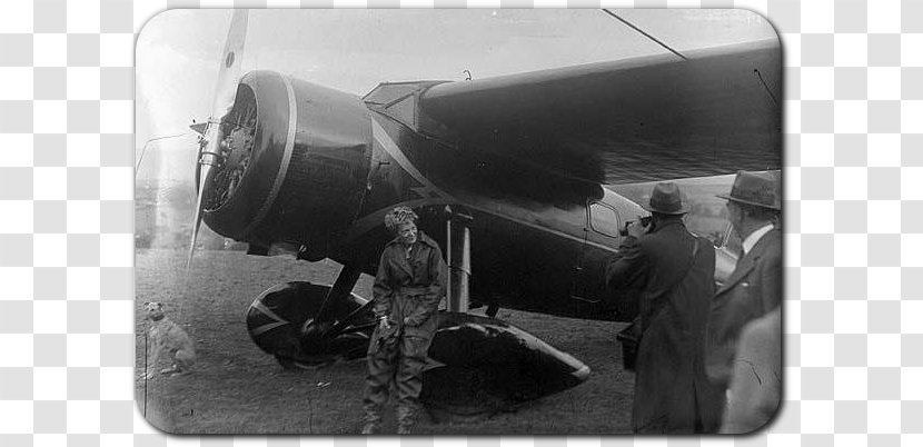 Derry Airplane Lockheed Model 10 Electra 0506147919 Night Flight: Amelia Earhart Crosses The Atlantic - Monochrome Transparent PNG