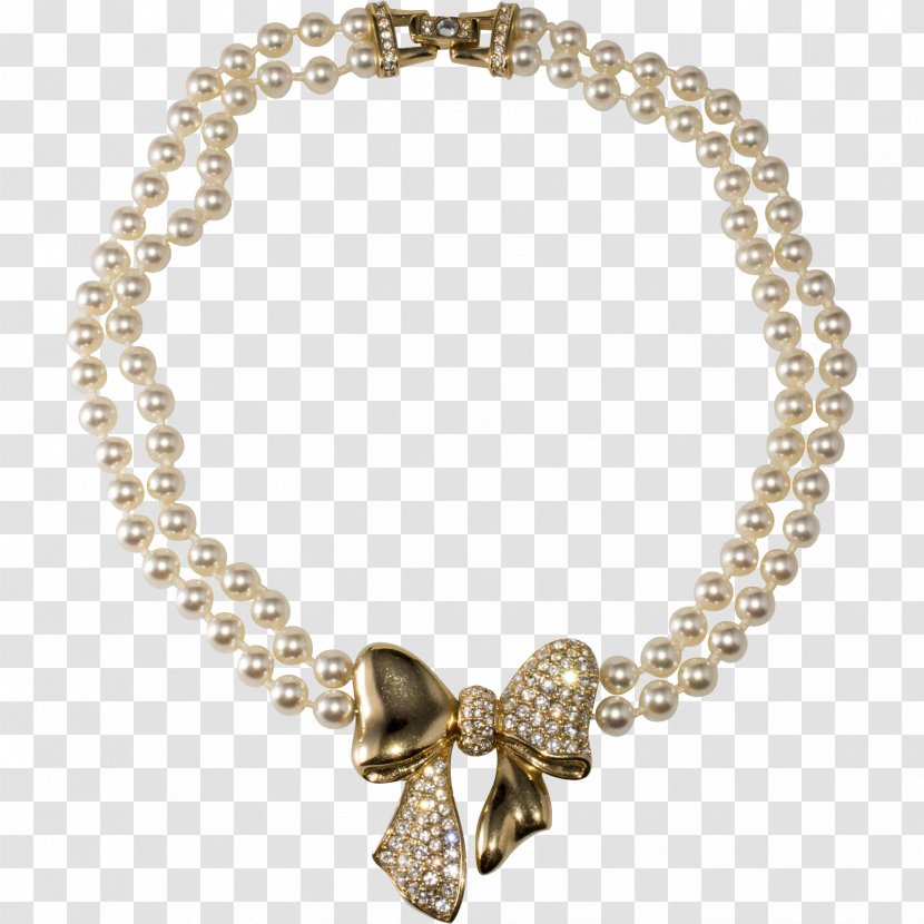 Pearl Necklace Jewellery Diamond Cut Sapphire - Bracelet Transparent PNG