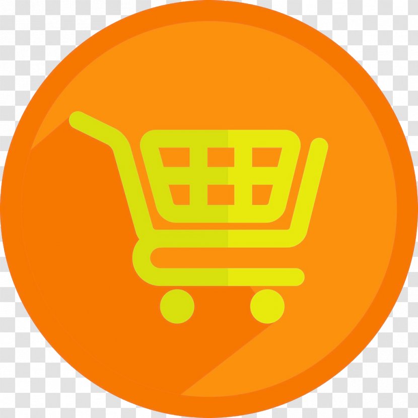 Shopping Cart Icon - Text - Yellow Circle Transparent PNG