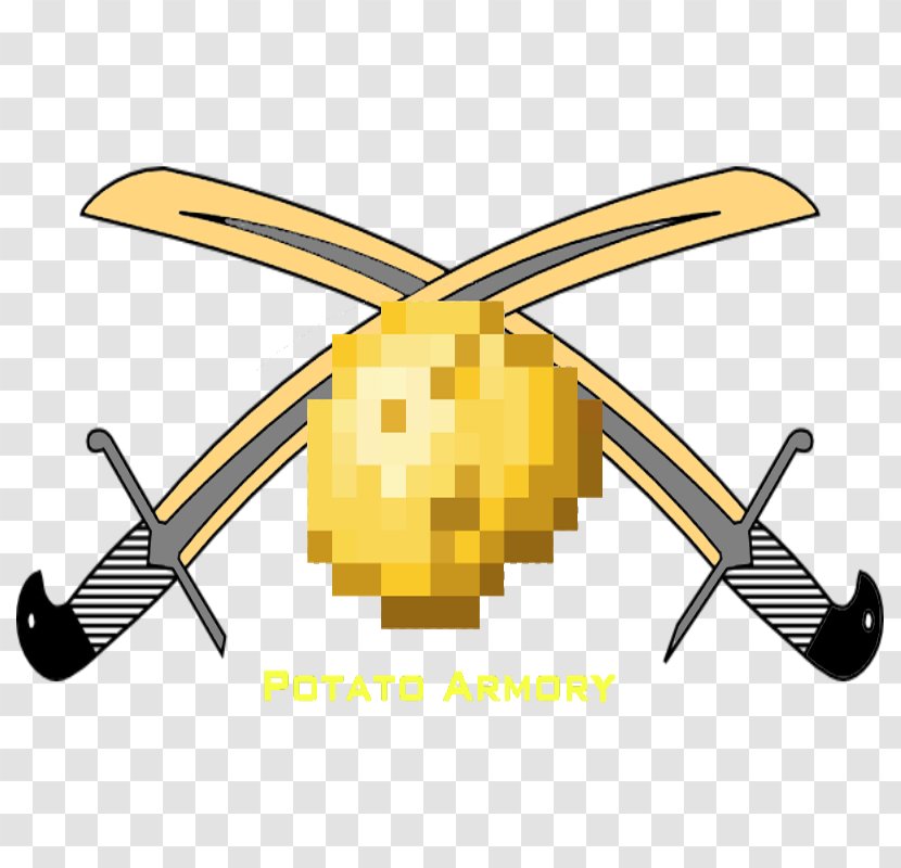 Minecraft Potato Mod Helicopter Rotor Airplane - Yellow Transparent PNG