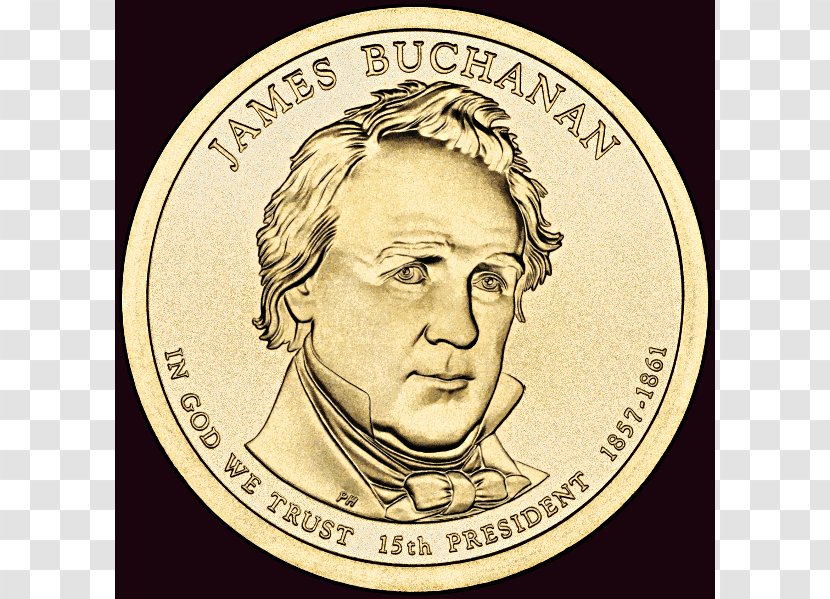 James Buchanan United States Of America Presidential $1 Coin Program Dollar - Medal Transparent PNG