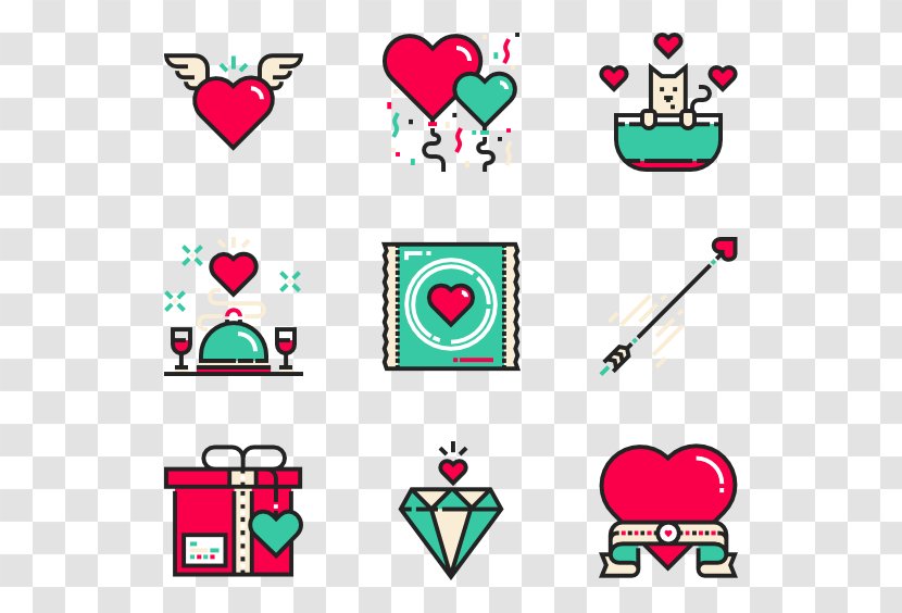 Technology Cartoon Clip Art - Heart - Valentine's Day Vector Transparent PNG