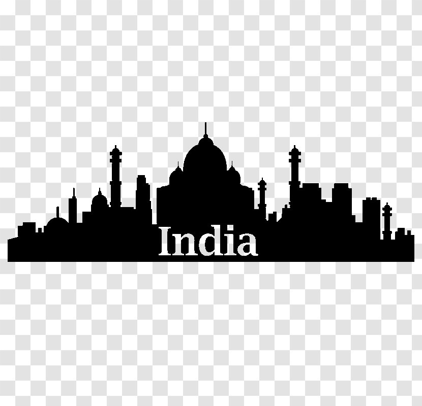 Delhi Skyline Silhouette Transparent PNG