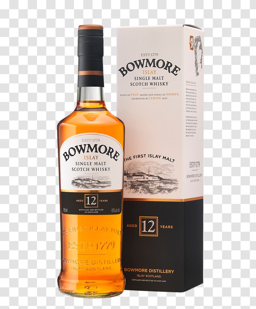 Bowmore Single Malt Whisky Scotch Islay - Dessert Wine Transparent PNG