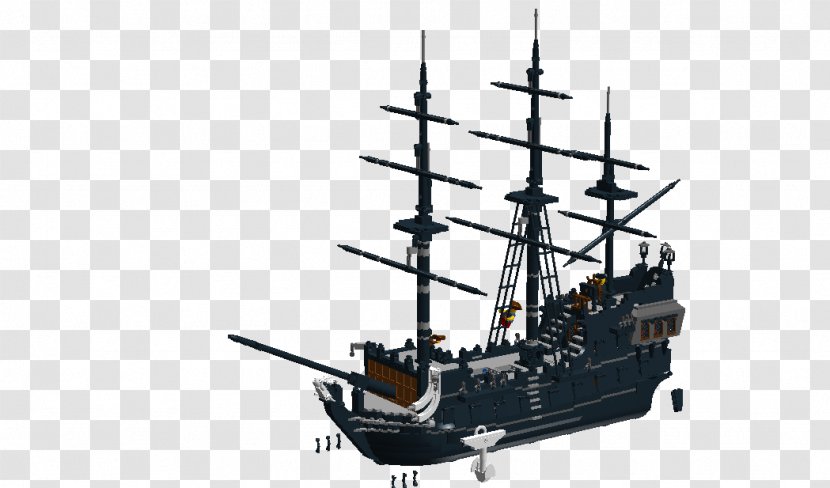 Brigantine Galleon Ship Of The Line Caravel - East Indiaman - Black Pearl Transparent PNG
