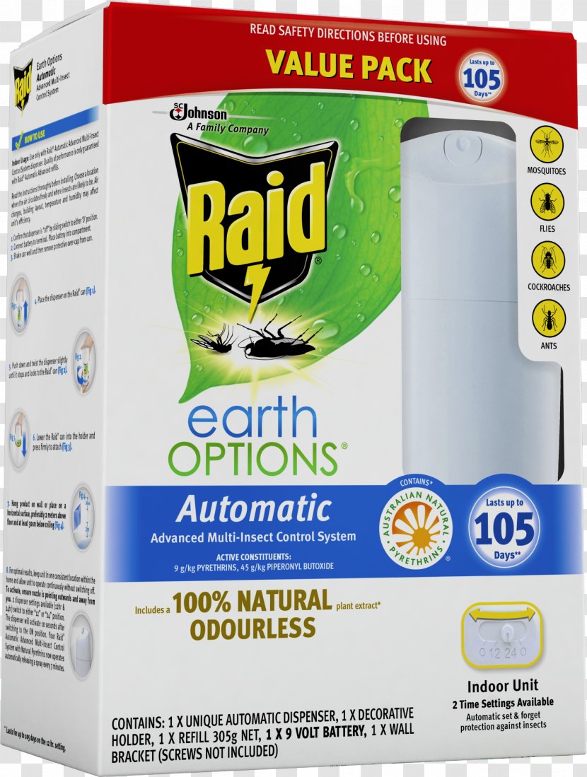 Mosquito Raid Household Insect Repellents Pest Control Transparent PNG