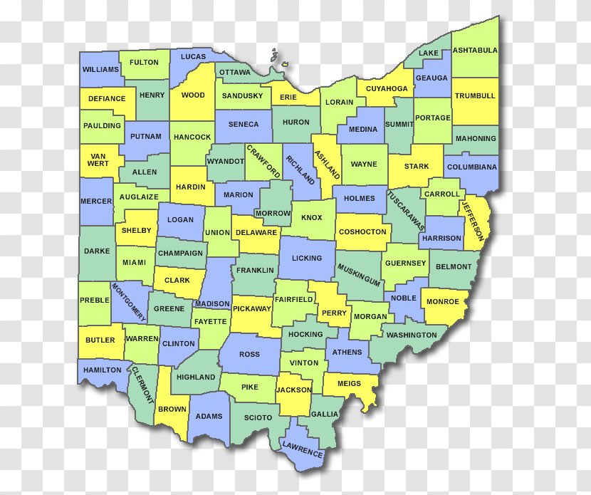 Map Columbiana County, Ohio Lorain Hamilton - United States Transparent PNG