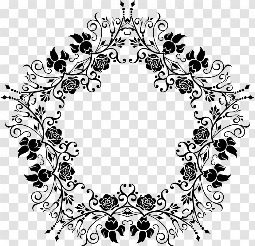 Clip Art - Line - Wreaths Clipart Transparent PNG