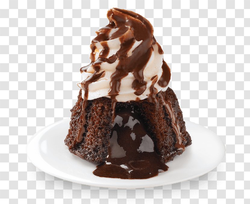 Sundae Church's Chicken Molten Chocolate Cake Ice Cream - Flourless Transparent PNG