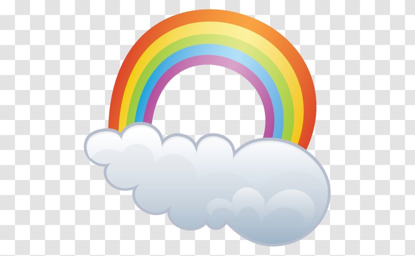 Rainbow Cloud Icon - Weather - The Transparent PNG