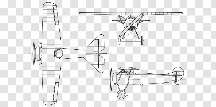 Fokker D.VIII Airplane Aircraft - Hardware Accessory Transparent PNG