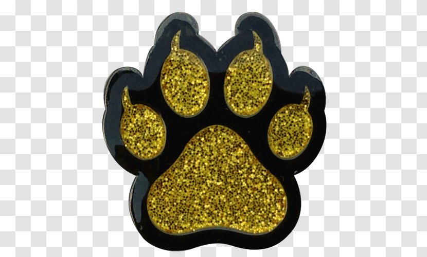 Cat Paw Gold Printing Ball - Chains Transparent PNG