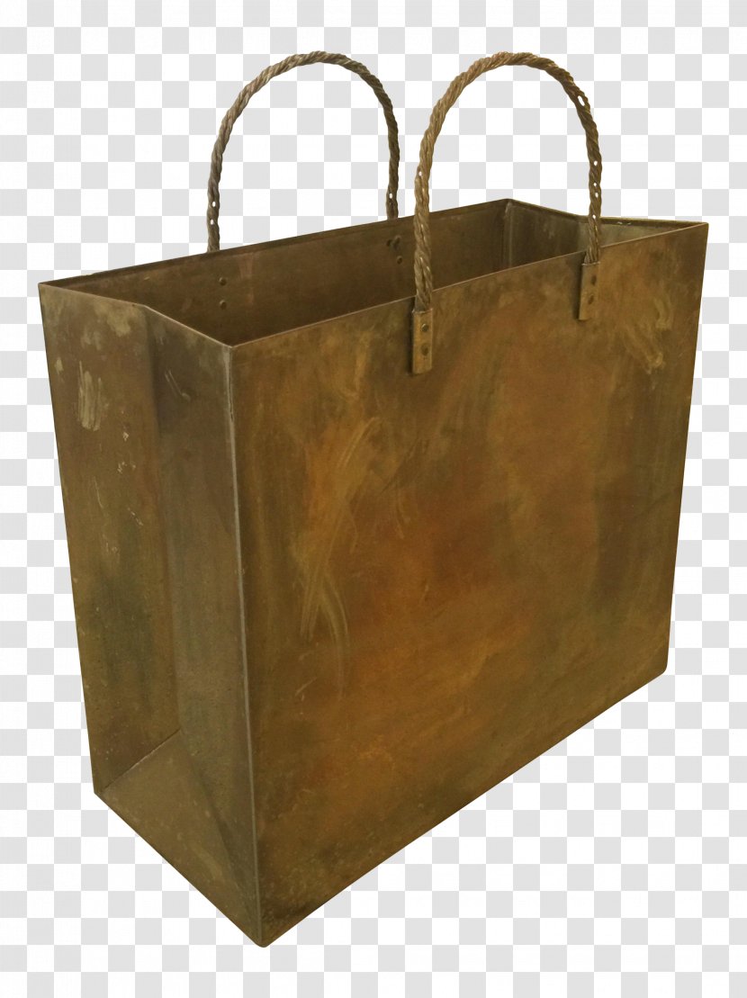 Shopping Bag Rubbish Bins & Waste Paper Baskets - Brass Transparent PNG
