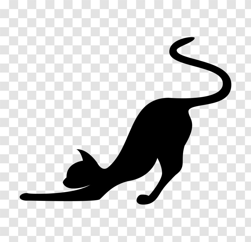 Cat Silhouette Kitten - Tail Transparent PNG