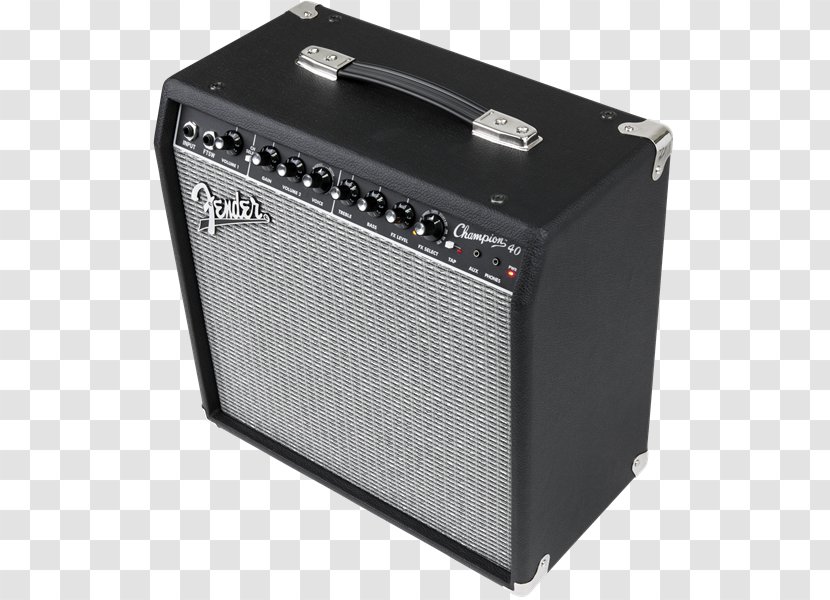 Guitar Amplifier Fender Champion 40 Bass Electric - Amp Transparent PNG