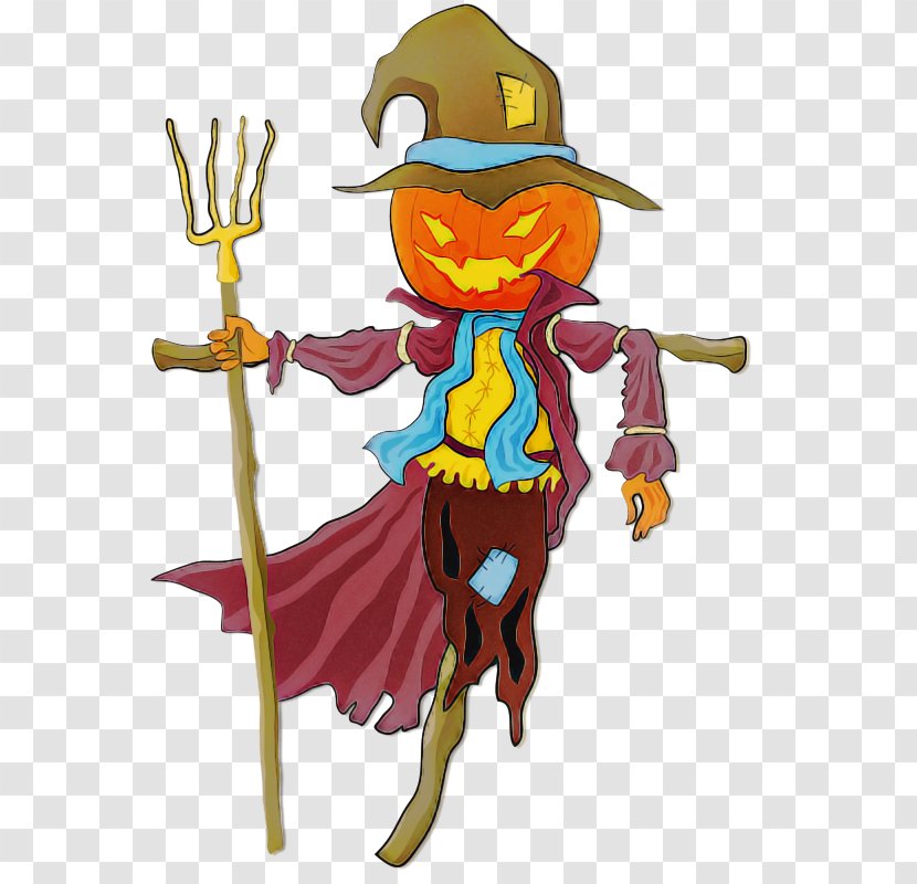 Cartoon Scarecrow Costume Design Cowboy Transparent PNG