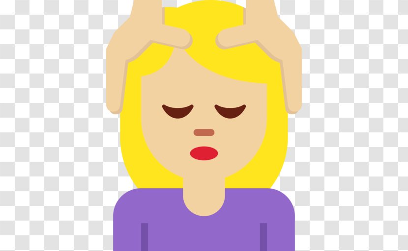 Massage Emoji Facial Champissage Woman - Flower Transparent PNG