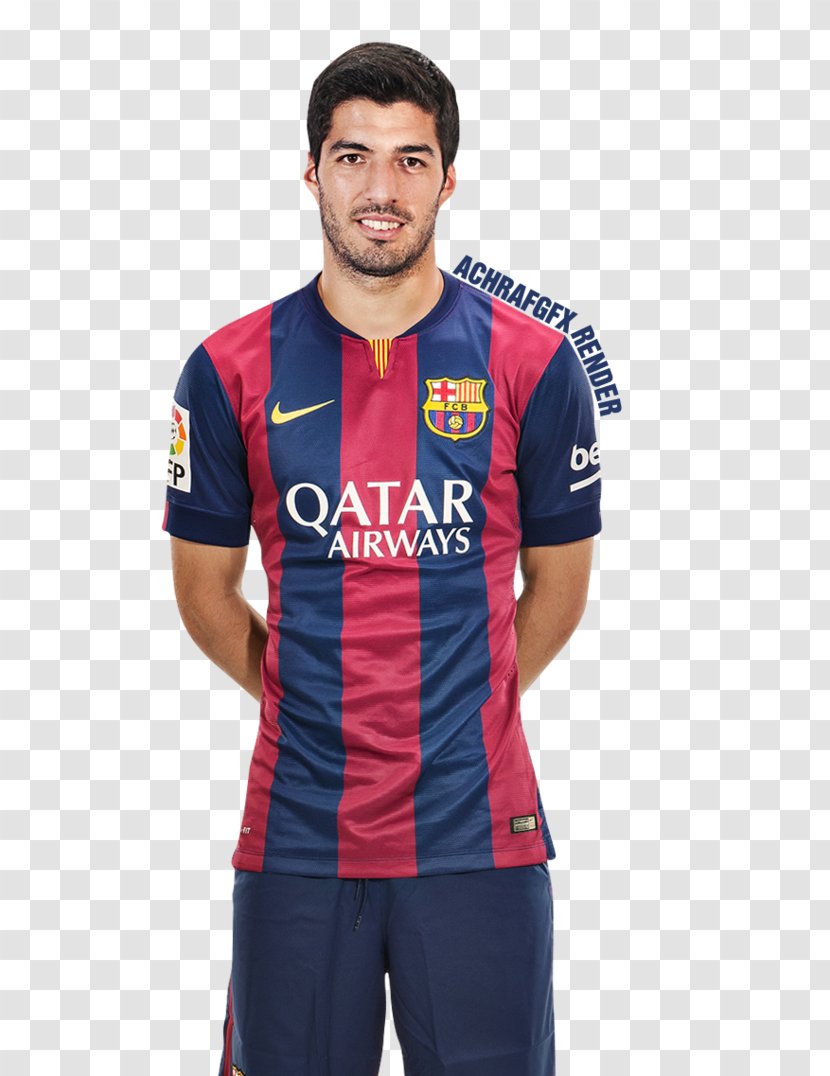 Luis Suárez 2015–16 FC Barcelona Season La Liga Jersey - LUIS SUAREZ Transparent PNG