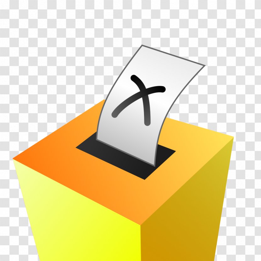 Ballot Box Voting General Election - Yellow - Vote Transparent PNG