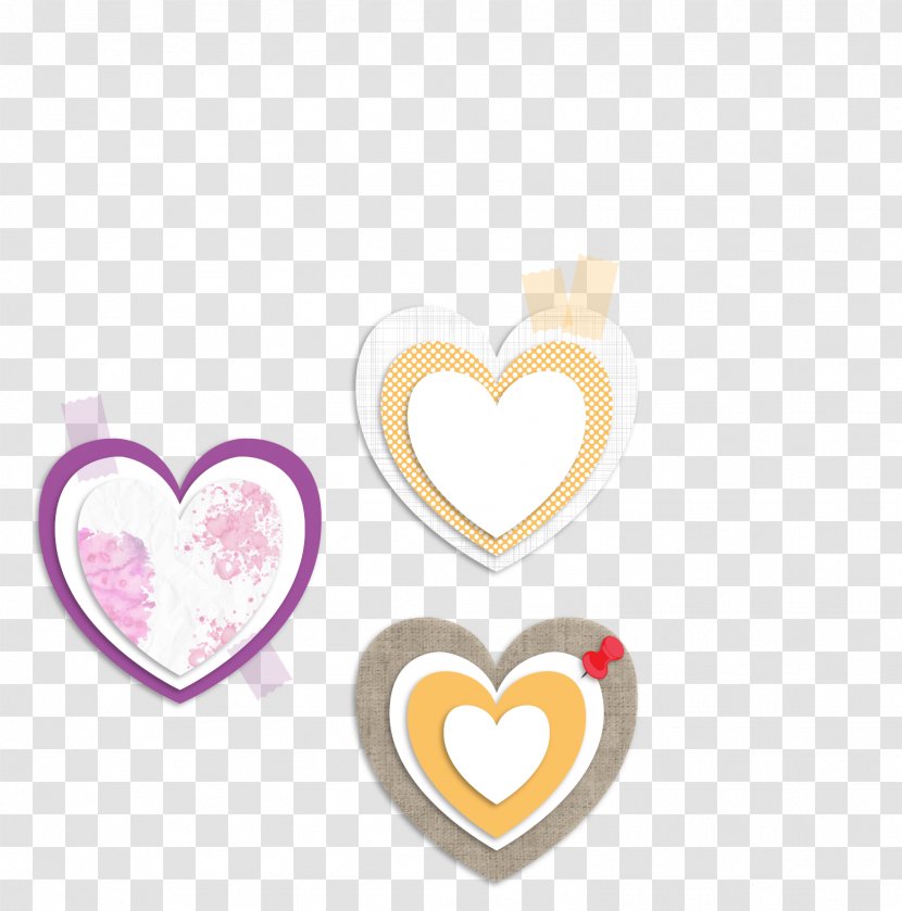 Post-it Note Heart Paper - Postit - Vector Hand-painted Love Tag Transparent PNG