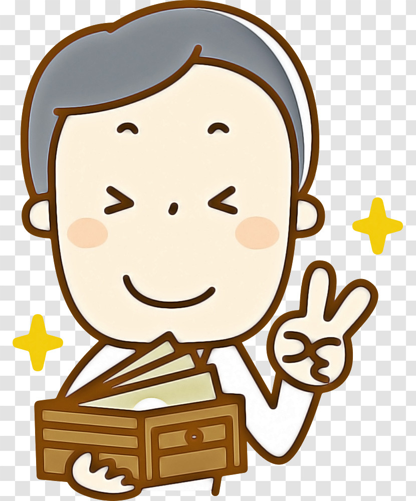 Cartoon Child Smile Pleased Transparent PNG