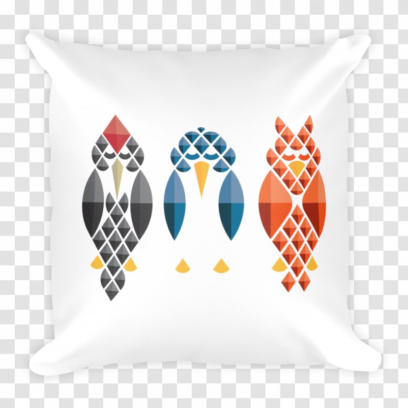 Bird Textile Throw Pillows Sweatshop-free Direct To Garment Printing - Made In Usa Transparent PNG