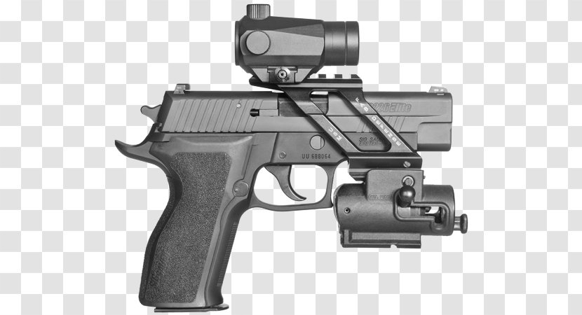 Picatinny Rail Pistol Airsoft Guns Weapon Firearm - Watercolor - Weaver Mount Transparent PNG