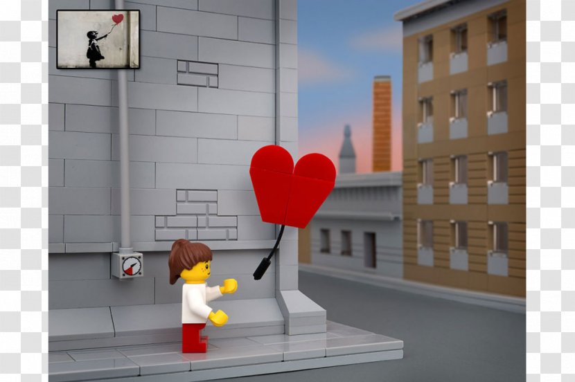 Balloon Girl Street Art LEGO Artist - Animation - Toy Transparent PNG