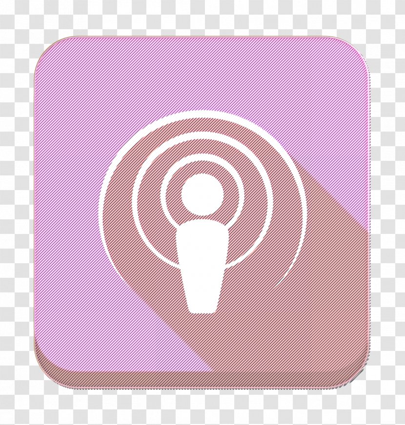 Itunes Icon Podcast - Pink - Magenta Symbol Transparent PNG